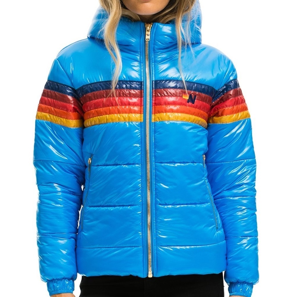 Aviator Nation 5 STRIPE LUXE TREKKER JACKET unisex